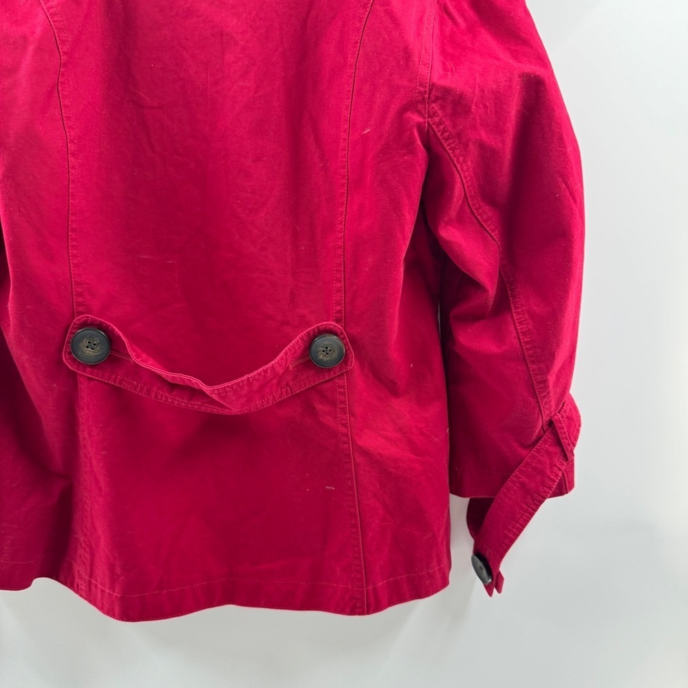 Merona Red Button-Up Coat Size XL NWT Flattering Fall/Winter Layer - Picture 5 of 7